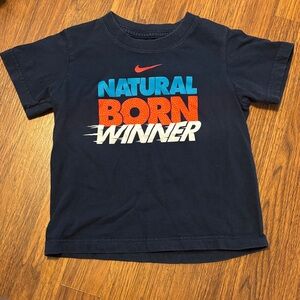 Nike Toddler Dark Blue 'Natural Born Winner' Tee